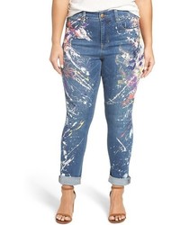 bedruckte Jeans