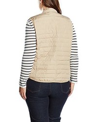 beige ärmellose Jacke von Samoon by Gerry Weber