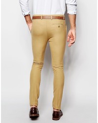 beige Anzughose von Asos