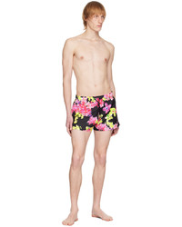 beige Badeshorts mit Blumenmuster von Versace Underwear