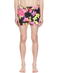 beige Badeshorts mit Blumenmuster von Versace Underwear