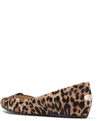 beige Ballerinas mit Leopardenmuster von Jimmy Choo