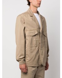 beige Baumwollsakko von Stone Island