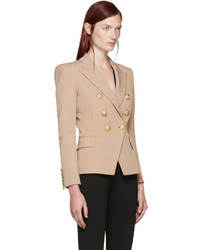 beige Baumwollsakko von Balmain