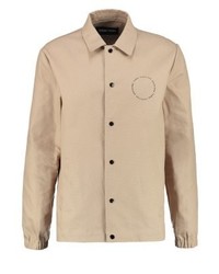 beige bedruckte Shirtjacke von YOURTURN