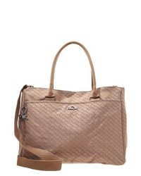 beige bedruckte Shopper Tasche von Kipling