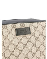 beige bedruckte Umhängetasche von Gucci