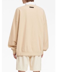 beige bedruckter Polo Pullover von FEAR OF GOD ESSENTIALS