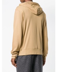 beige bedruckter Pullover mit einem Kapuze von Loewe