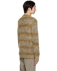 beige bedruckter Pullover mit einem Rundhalsausschnitt von Norse Projects