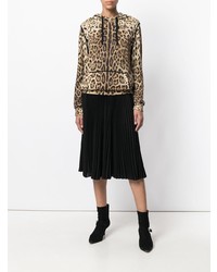 beige bedruckter Pullover mit einer Kapuze von Dolce & Gabbana