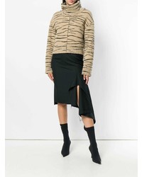 beige bedruckter Rollkragenpullover von Ssheena