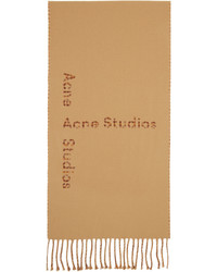 beige bedruckter Schal von Acne Studios