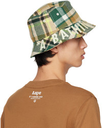 beige bedruckter Wollfischerhut von AAPE BY A BATHING APE