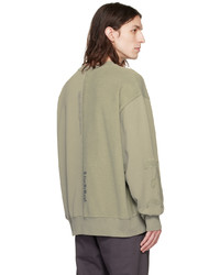 beige bedrucktes Fleece-Sweatshirt von Izzue