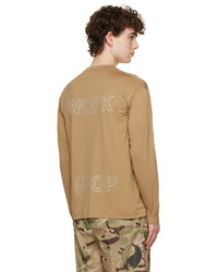 beige bedrucktes Langarmshirt von Our Legacy