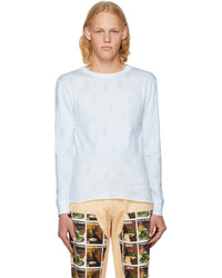 beige bedrucktes Langarmshirt von Sky High Farm Workwear