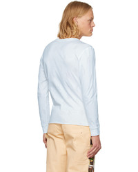 beige bedrucktes Langarmshirt von Sky High Farm Workwear