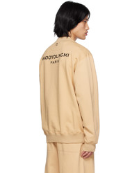 beige bedrucktes Sweatshirt von Wooyoungmi