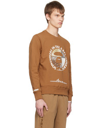 beige bedrucktes Sweatshirt von AAPE BY A BATHING APE