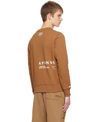 beige bedrucktes Sweatshirt von AAPE BY A BATHING APE