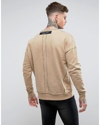 beige bedrucktes Sweatshirt von Religion