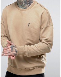 beige bedrucktes Sweatshirt von Religion