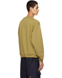 beige bedrucktes Sweatshirt von Drôle De Monsieur