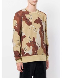 beige bedrucktes Sweatshirt von CHRISTOPHER RAEBURN