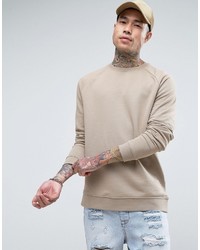 beige bedrucktes Sweatshirt von Asos