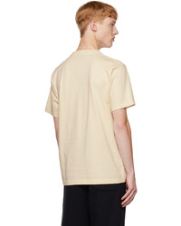 beige bedrucktes T-Shirt mit einem Rundhalsausschnitt von Ambush