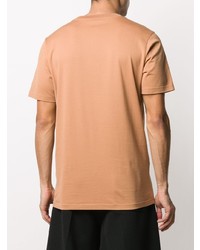 beige bedrucktes T-Shirt mit einem Rundhalsausschnitt von Marni