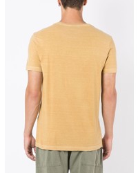 beige bedrucktes T-Shirt mit einem Rundhalsausschnitt von OSKLEN