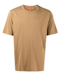 beige bedrucktes T-Shirt mit einem Rundhalsausschnitt von Norse Projects