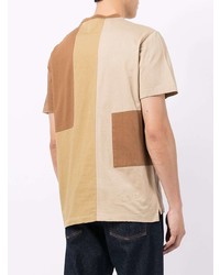 beige bedrucktes T-Shirt mit einem Rundhalsausschnitt von DSQUARED2