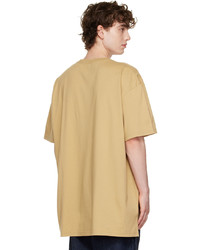 beige bedrucktes T-Shirt mit einem Rundhalsausschnitt von Vivienne Westwood