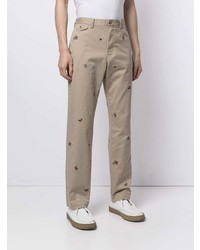 beige bestickte Chinohose von Polo Ralph Lauren