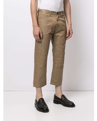 beige bestickte Jeans von Junya Watanabe MAN