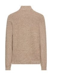beige bestickte Strickjacke von camel active