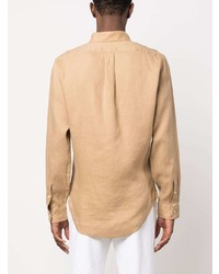 beige bestickter Polo Pullover von Polo Ralph Lauren