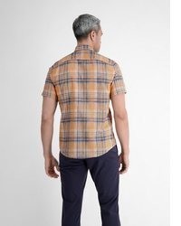 beige besticktes Kurzarmhemd von LERROS
