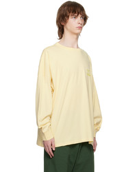 beige besticktes Langarmshirt von Martine Rose