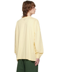 beige besticktes Langarmshirt von Martine Rose