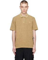 beige besticktes Polohemd von BOSS