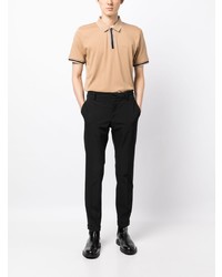 beige besticktes Polohemd von BOSS