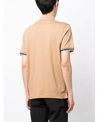 beige besticktes Polohemd von BOSS