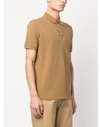 beige besticktes Polohemd von Polo Ralph Lauren