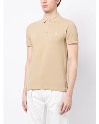 beige besticktes Polohemd von Polo Ralph Lauren