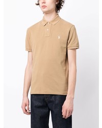 beige besticktes Polohemd von Polo Ralph Lauren