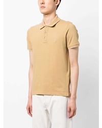 beige besticktes Polohemd von Jacob Cohen